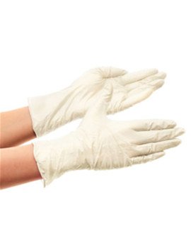 Latex Disposable Powder Free Gloves Small Clear 1 x 100